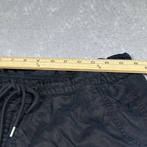 Loft Shorts Womens Large Black Inseam 3” Lyocell Drawstring Pockets Casual 0462 - Picture 5 of 11